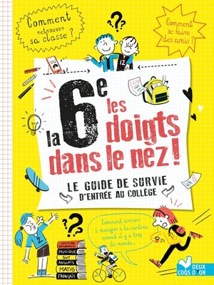 cover image of La 6e les doigts dans le nez